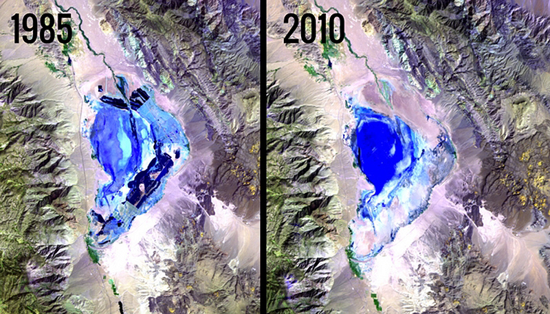 Illustration for article titled El espeluznante efecto de años de actividad humana sobre la tierra, a través de fotos de la NASA